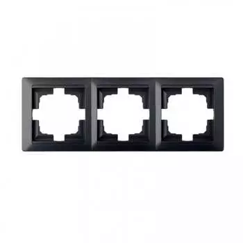 Трехместная рамка BYLECTRICA СТИЛЬ ЮЛИГ.735212.216 графит