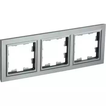 Трехместная рамка IEK Brite ру-3-брс BR-M32-K46