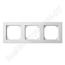 Трехместная рамка LIREGUS Эпсилон K14-245-03 E/B 28-040