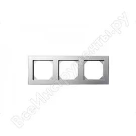 Трехместная рамка LIREGUS Эпсилон K14-245-03 E/Mt 28-188