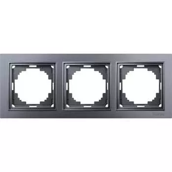 Трехместная рамка Nilson THOR Metallic 27160093
