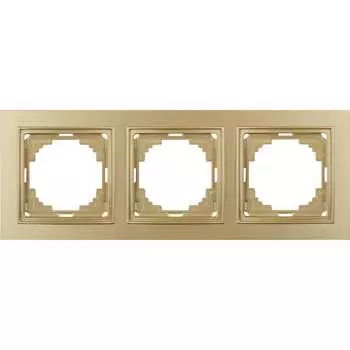 Трехместная рамка Nilson THOR Metallic 27150093