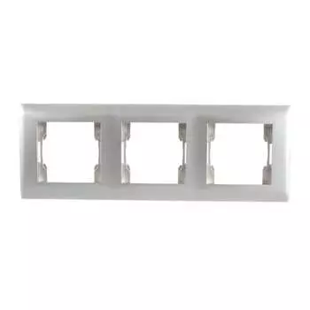 Трехместная рамка volsten v01-15-a31-m magenta argento, 10011