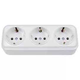 Трехместная розетка BYLECTRICA ВАРИАНТ РА16-0162