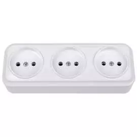 Трехместная розетка BYLECTRICA ВАРИАНТ РА16-0161