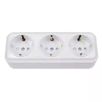 Трехместная розетка BYLECTRICA ВАРИАНТ РА16-0166