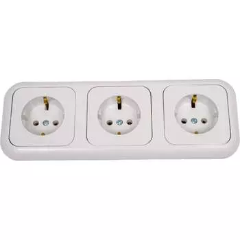 Трехместная розетка BYLECTRICA ГАРМОНИЯ РС16-353