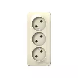 Трехместная розетка Systeme Electric BLANCA BLNRA000312
