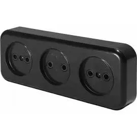 Трехместная розетка STEKKER PST16-50-20 39700