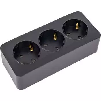 Трехместная розетка STEKKER софия 49502