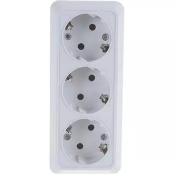 Трехместная розетка UNIVersal Олимп 1161