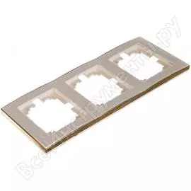 Трехместная вертикальная рамка Lezard RAIN 703-0226-153