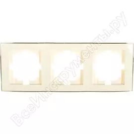 Трехместная вертикальная рамка Lezard RAIN 703-0225-153