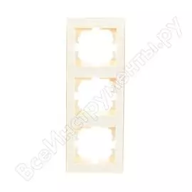 Трехместная вертикальная рамка Lezard RAIN 703-0303-153