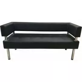 Трехместный диван Мягкий Офис черный СТР301ЧН