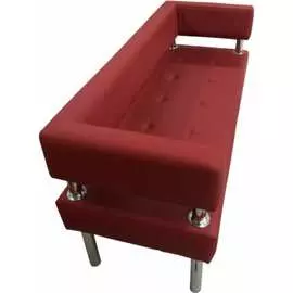 Трехместный диван Мягкий Офис красный СТР301КР