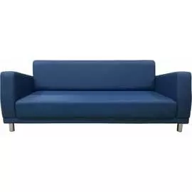 Трехместный диван Мягкий Офис синий НП301СН