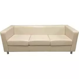 Трехместный диван Мягкий Офис кремовый АПЛЮ301КРМ