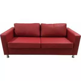 Трехместный диван Мягкий Офис красный ВТС301КР