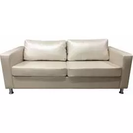 Трехместный диван Мягкий Офис серебристый ВТС306СРБ