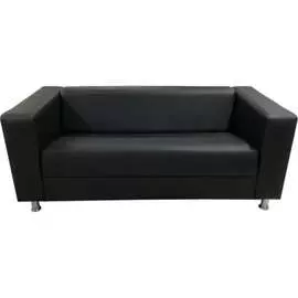 Трехместный диван Мягкий Офис черный АП301ЧН