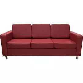 Трехместный диван Мягкий Офис красный АРТ301КР