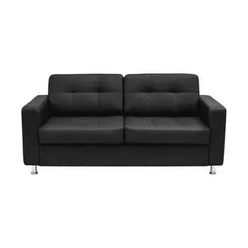 Трехместный кушетка Мягкий Офис с механизмом черный ОК301ЧН_MH