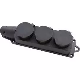 Трехместный розеточный блок АБК-СИЛА