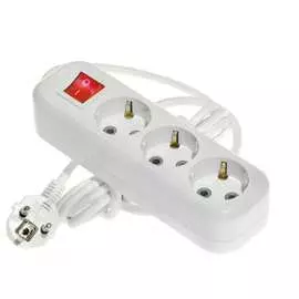 Трехместный сетевой удлинитель LUX У3-ЕВК-03 4606400418009