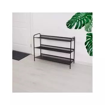 Трехполочная обувница-этажерка для обуви ЗМИ Женева 33 ПДОЖ33Ч