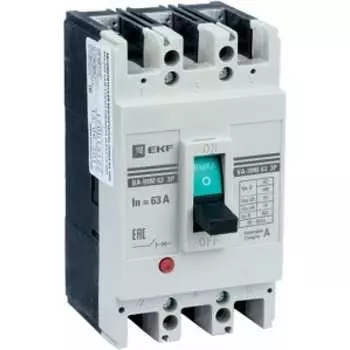 Трехполюсной автомат EKF ВА-99М/63 mccb99-63-20m