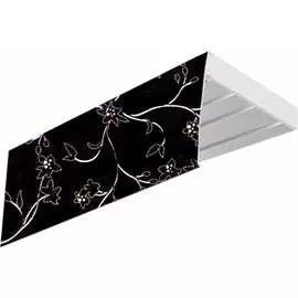 Трехрядный карниз Эскар ЭКОНОМ Романтика black 343430240