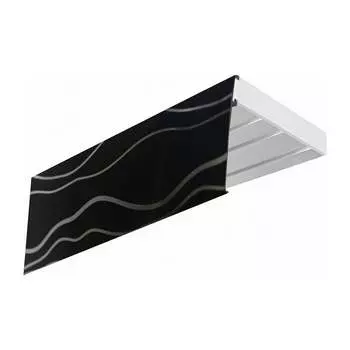 Трехрядный карниз Эскар ЭКОНОМ Волны black 770420240