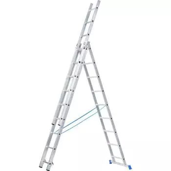 Трехсекционная алюминиевая лестница Капитан 70309