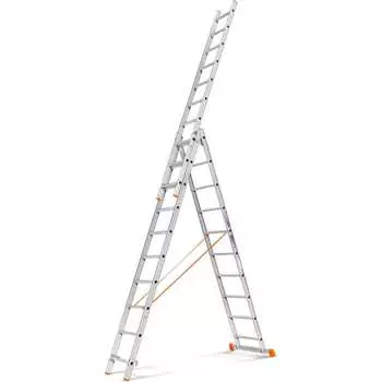 Трехсекционная лестница Эйфель Гранит 3х10