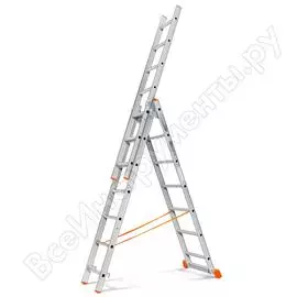 Трехсекционная лестница Эйфель Гранит 3х7