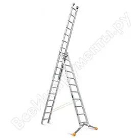 Трехсекционная лестница Эйфель ТЛ 3х11 Ювелир Плюс