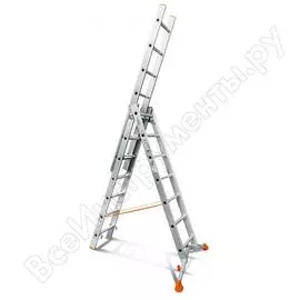 Трехсекционная лестница Эйфель Ювелир 3х7