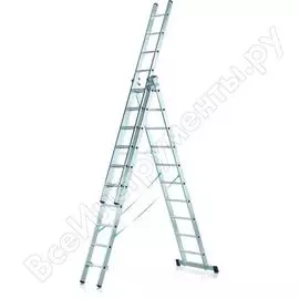 Трехсекционная лестница Zarges 49309