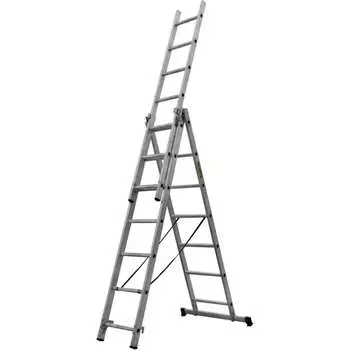 Трехсекционная раскладная лестница НАШ 111307