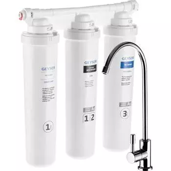 Трехступенчатый комплекс-фильтр под мойку Гейзер Оптима 11070