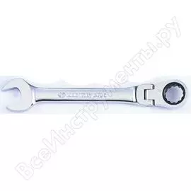 Трещоточный комбинированный ключ с шарниром KING TONY 373008M