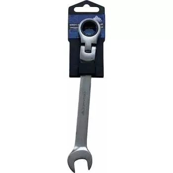 Трещоточный шарнирный комбинированный ключ vertextools 00017-14