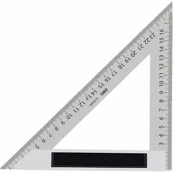 Треугольная стальная линейка DELI dl303200 104521