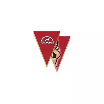 Треугольный автомобильный вымпел SKYWAY MAN с девушкой S05101046