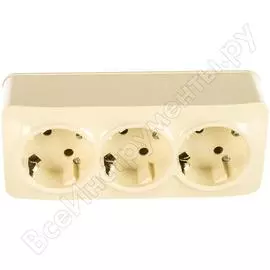 Трехместная розетка IONICH 1429