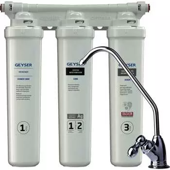 Трёхступенчатый фильтр для мягкой воды Гейзер оптима
