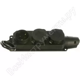 Тройная каучуковая розетка IN HOME 9323 4690612010281