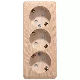 Тройная розетка Systeme Electric ЭТЮД PA16-012D