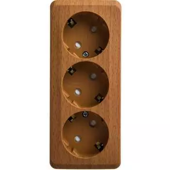 Тройная розетка Systeme Electric ЭТЮД PA16-012T